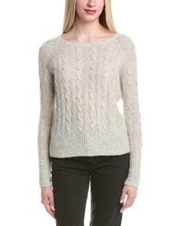 Autumn Cashmere - Cable Cashmere & Silk-Blend Sweater - Lyst