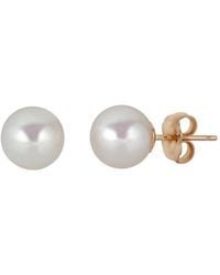 Belpearl - 14k 8.5mm Akoya Pearl Earrings - Lyst