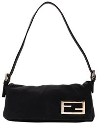 Fendi - Canvas Baguette Bag (Authentic Pre-Owned) - Lyst