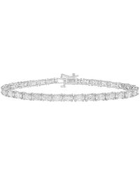 Diana M. Jewels - Diana M. 14K 6.69 Ct. Tw. Lab-Grown Diamond Tennis Bracelet - Lyst