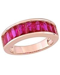 Rina Limor - Rose Over 2.70 Ct. Tw. Lab-Grown Created Ruby Semi-Eternity Ring - Lyst