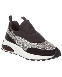 Jimmy Choo - Memphis/f Neoprene & Leather Sneaker - Lyst