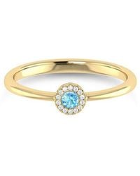 Sabrina Designs - 14K 0.10 Ct. Tw. Diamond & Topaz Ring - Lyst