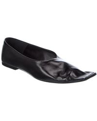 KHAITE - Marlene Leather Ballerina Flat - Lyst
