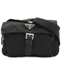 Prada - Nylon Triangle Logo Crossbody (Authentic Pre-Loved) - Lyst