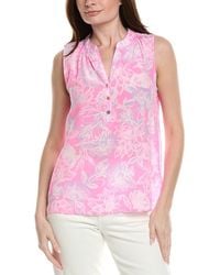 Lilly Pulitzer - Sleeveless Elsa Silk Top - Lyst