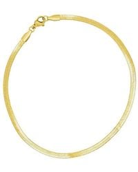 Adornia - 14K Plated Tarnish Resistant Anklet - Lyst