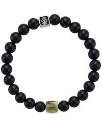 Karma and Luck - Birthstone Plated Gemstone Stretch Bracelet - Lyst