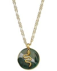 Rachel Reinhardt Jewelry - Malachite Cz Pendant Necklace - Lyst