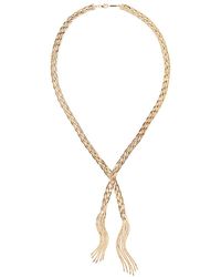 Lana Jewelry - 14k Herringbone Lariat Necklace - Lyst
