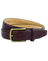 The British Belt Company Miller Leather Belt - Red