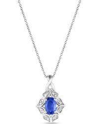 Le Vian - Le Vian 14K 0.63 Ct. Tw. Diamond & Sapphire Pendant Necklace - Lyst