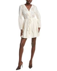 Ellen Tracy - Voile Embroidered Floral Dress - Lyst