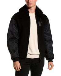 Mackage - Leonard Wool Bomber Jacket - Lyst