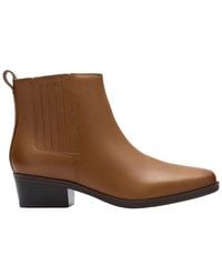 Clarks - Collection Tan Leather Boot - Lyst