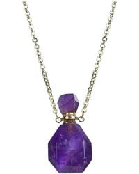 Eye Candy LA - Amethyst Aromatherapy Bottle Necklace - Lyst