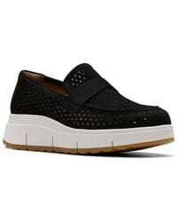 Clarks - Loriini Edge Nubuck Loafer - Lyst