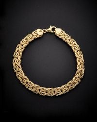 Italian Gold - 14k Byzantine Bracelet - Lyst