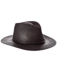 Brunello Cucinelli - Leather-Trim Hat - Lyst