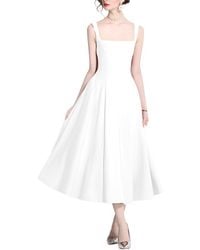 DZA - Sleeveless Midi Dress - Lyst