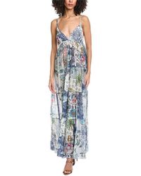 Etro - Lungo Oryx Silk-Blend Maxi Dress - Lyst