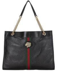 Gucci - Leather Rajah Tote (Authentic Pre-Loved) - Lyst