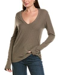 James Perse - Relaxed V-Neck T-Shirt - Lyst