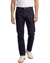 Canali - Dark Wash Straight Cut Jean - Lyst
