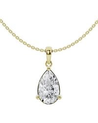 Lab Grown Diamonds - 14k 2.00 Ct. Tw. Lab Grown Diamond Solitaire Pendant Necklace - Lyst
