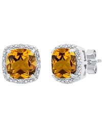 MaxColor - 2.50 Ct. Tw. Citrine Stud Earrings - Lyst