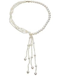 Belpearl - 14k 2.-9mm Freshwater Pearl Necklace - Lyst