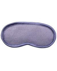 Portolano - Knitted Eye Mask With Satin Piping - Lyst