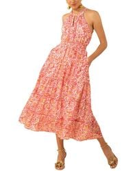 Hale Bob - Denver Silk-Blend Midi Dress - Lyst