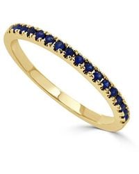 Sabrina Designs - 14k 0.23 Ct. Tw. Sapphire Stackable Half-eternity Birthstone Ring - Lyst