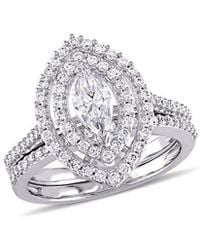Rina Limor - 14k 0.98 Ct. Tw. Diamond Halo Ring - Lyst