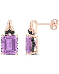 Rina Limor - 6.73 Ct. Tw. Sapphire & Rose De France Earrings - Lyst