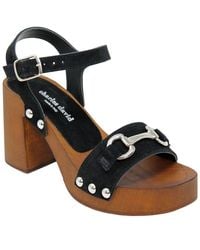 Charles David - Exposed Suede Sandal - Lyst