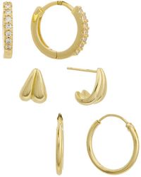Rebecca Minkoff - 14K Plated Cz Earring Set - Lyst