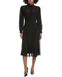 Mikael Aghal - Solid Midi Dress - Lyst