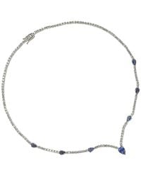 Suzy Levian - 18k & Silver 8.02 Ct. Tw. Sapphire Necklace - Lyst