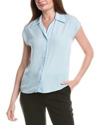 Tahari - Camp Collar Blouse - Lyst