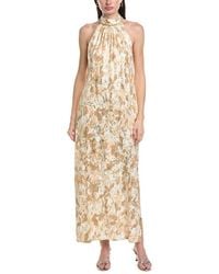 Vince Camuto - Halter Neck Maxi Shift Dress - Lyst