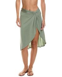 Anemos - Knot Draped Midi Skirt - Lyst