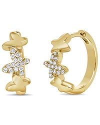 Sabrina Designs - 14K 0.15 Ct. Tw. Diamond Hoop Earrings - Lyst