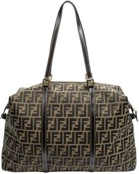 Fendi - Zucca-Print Canvas Weekender Bag (Authentic Pre-Owned) - Lyst