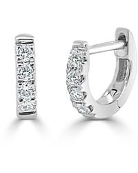 Sabrina Designs - 14K 0.12 Ct. Tw. Diamond Huggie Earrings - Lyst