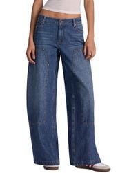 Alice + Olivia - Andie Low-Rise Carpenter Barrel Jean - Lyst