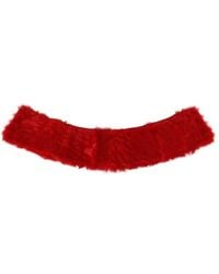 Dolce & Gabbana - Leather Scarf - Lyst