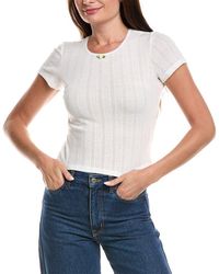 Wayf - Pointelle T-Shirt - Lyst