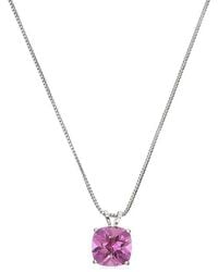 MaxColor - 1.10 Ct. Tw. Lab-Grown Sapphire Pendant Necklace - Lyst